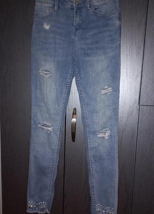 Супер стильные  джинсы new look , размер 8/36.1 фото