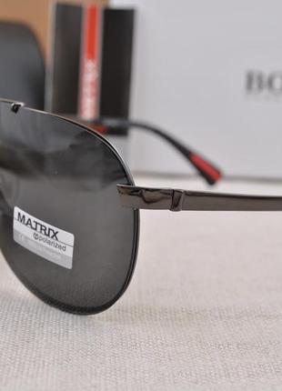 Фирменные солнцезащитные мужские очки matrix polarized mt8437 капля авиатор3 фото