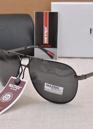 Фирменные солнцезащитные мужские очки matrix polarized mt8437 капля авиатор