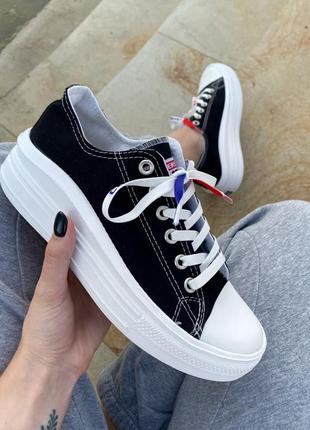 Женские кеди converse chuck taylor move black 36-37-38-39-40