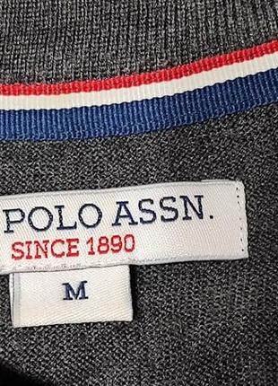 Мужской шерстяной пуловер  u.s.polo assn8 фото