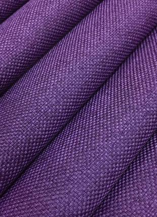 Шторы со структурой льна, фиолетовый3 фото