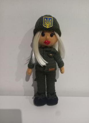 Кукла военная милитари камуфляж