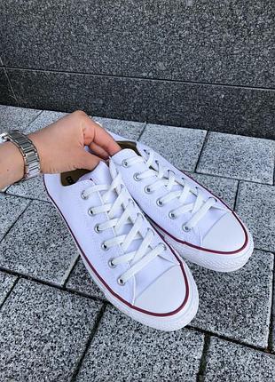 Мужские кеди converse low white 40-41-42-43-44-453 фото