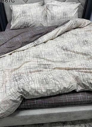 Евро простынь 220х240 абстракция бязь голд люкс виталина