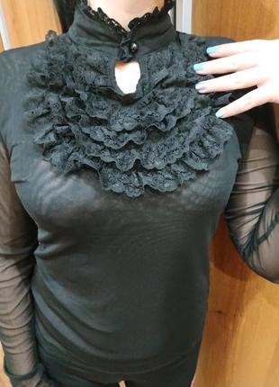 Блузка діловая жіноча нарядная гольф блуза yong chun