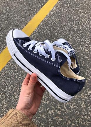 Мужские кеди converse low blue white 40-41-42-43-445 фото