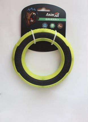 Іграшка animall grizzzly супер-кільце s, розмір 15х15х2,2 см, колір зелений/чорний