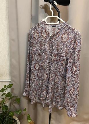 Шифонова блуза, сорочка розмір 48