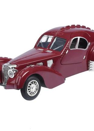 Same toy автомобіль vintage car зі світлом і звуком (бордовий)