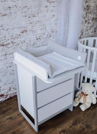 Детский комод-пеленатор angelo magic mini 60 см (белый цвет)8 фото