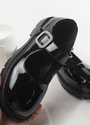 Туфли для дівчинки чорні від clibee3 фото