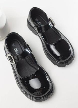 Туфли для девочки чёрные от clibee4 фото