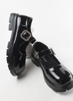 Туфли для девочки чёрные от clibee