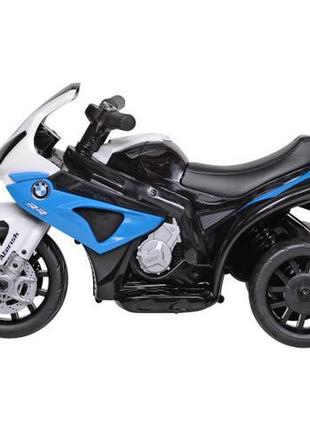 Детский электро мотоцикл bmw (бело-синий цвет)3 фото