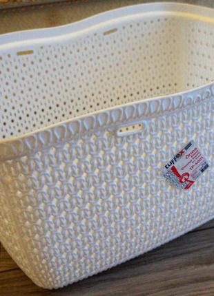 Корзина для белья  27 л "вязка"  tuppex, турция