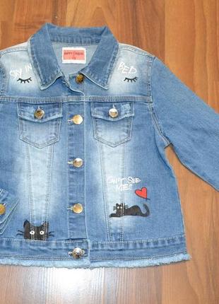 Джинсовые пиджачки для девочек. размеры 12-14.фирма happy house .польша