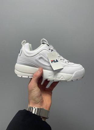 Жіночі кросівки fila disruptor ii low ‘white’1 фото