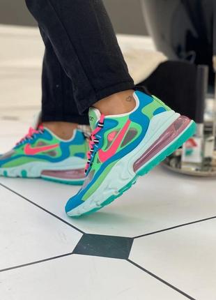 Кроссовки nike air max 270 react "blue lagoon"4 фото