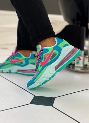 Кроссовки nike air max 270 react "blue lagoon"5 фото