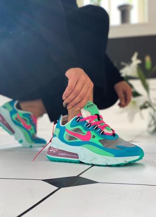 Кроссовки nike air max 270 react "blue lagoon"2 фото