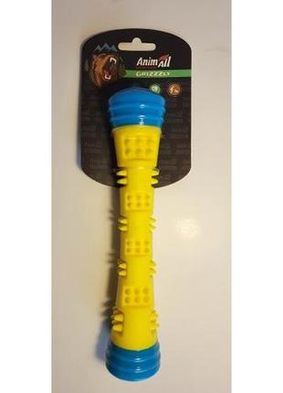 Игрушка animall grizzzly волшебная палочка, размер 4,6х4,6х23 см, цвет синий/желтый
