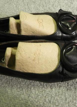 Мягкие удобные кожаные  (внутри и снаружи) туфли на низком ходу   37.5 р.  gabor6 фото