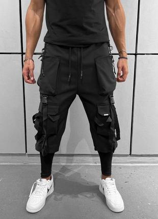Чоловічі чорні джинси брюки / повсякденні чоловічі штани3 фото