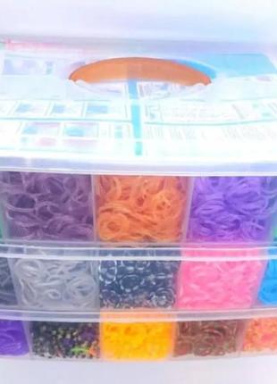 Набор для плетения из резинок fashion loom bands set 3 ярусный 20 000 резинок с аксессуарами