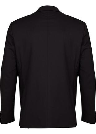 Брендовый черный шерстяной пиджак жакет блейзер с карманами lindbergh этикетка5 фото