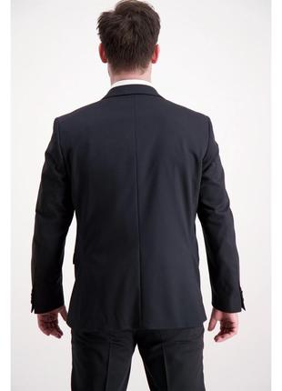 Брендовый черный шерстяной пиджак жакет блейзер с карманами lindbergh этикетка3 фото