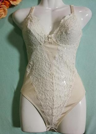Боді,комбідрес luwa,,беж,мереживо
