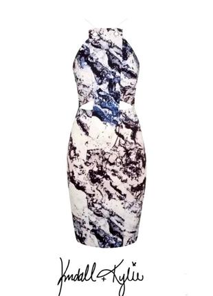 Kendall+kylie трендовое платье как новое с вырезами