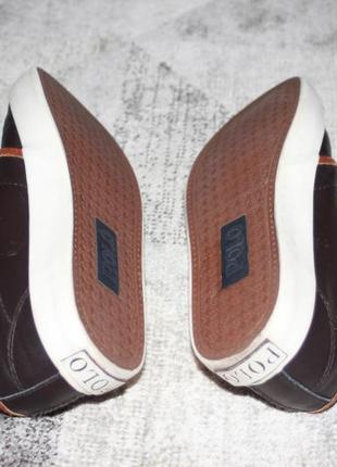 Кожаные туфли на мальчика polo ralph lauren оригинал размер  32,58 фото