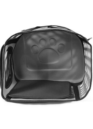 Удобная сумка-переноска taotaopets 251102 gray для собак и котов 43*27*31см3 фото