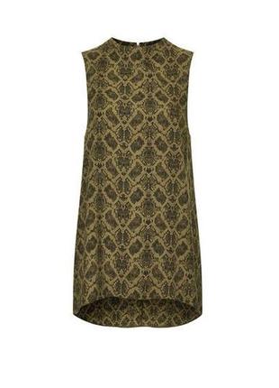 Блуза туника topshop змеиный принт snake print high neck tunic7 фото