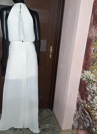 Платье с колье длинное в пол от h&m для свадьбы, праздника4 фото