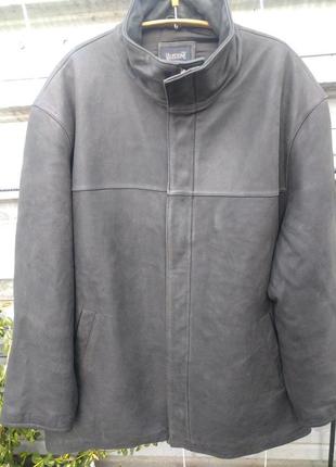 Добротная мужская куртка натуральная кожа milestone1 фото