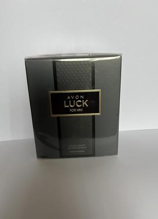 Туалетна вода avon luck для нього (75мл)5 фото