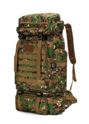 Рюкзак-баул тактичний combat molle 70 л, рюкзак військовий камуфляж, тактичний рюкзак зсу камуфляж