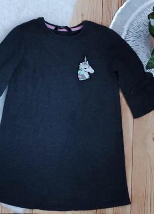 Плаття з єдинорогом на 5-6 років.