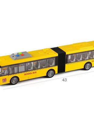 Іграшка автобус із відкривними дверями звукові та світлові ефекти6 фото