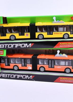 Іграшка автобус із відкривними дверями звукові та світлові ефекти7 фото