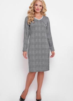 Сукня muar віталіна зелена смуга 56 сіре 0199