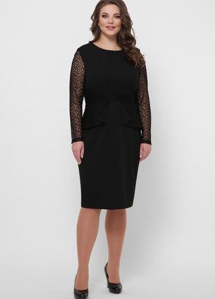 Платье muar дженифер 58 черное 0267