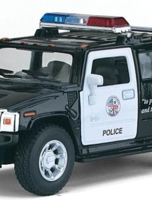 Металлическая машинка kinsmart kt5097wp hummer h2 police 2005