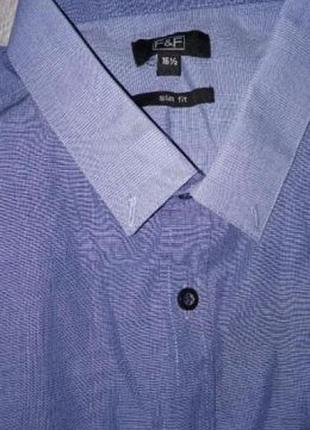 Мужская рубашка в полосочку с длинным рукавом george6 фото