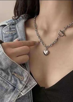 Колее подвеска ожерелье кирпичик сердечко