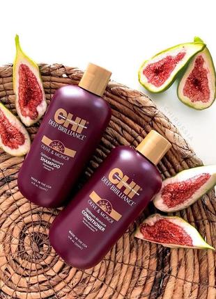 Шампунь или кондиционер для глубокой реконструкции волос.chi deep brilliance olive &amp; monoi optimum moisture