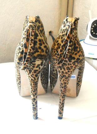 Фирменные леопардовые ботильоны ботинки от известного бренда atmosphere, р.37 код f37034 фото